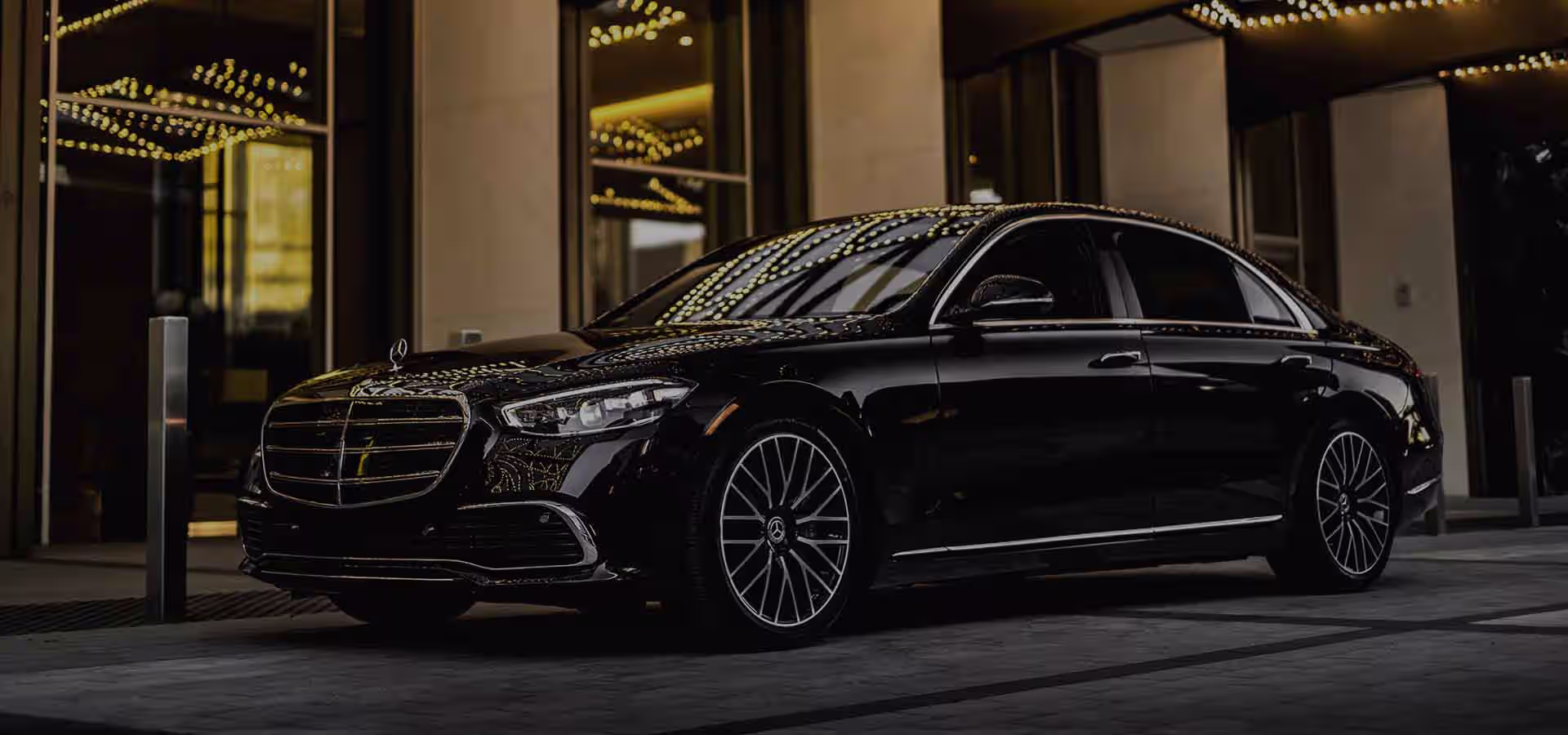 premium black mercedes s580 for trips from boston to new york city car service